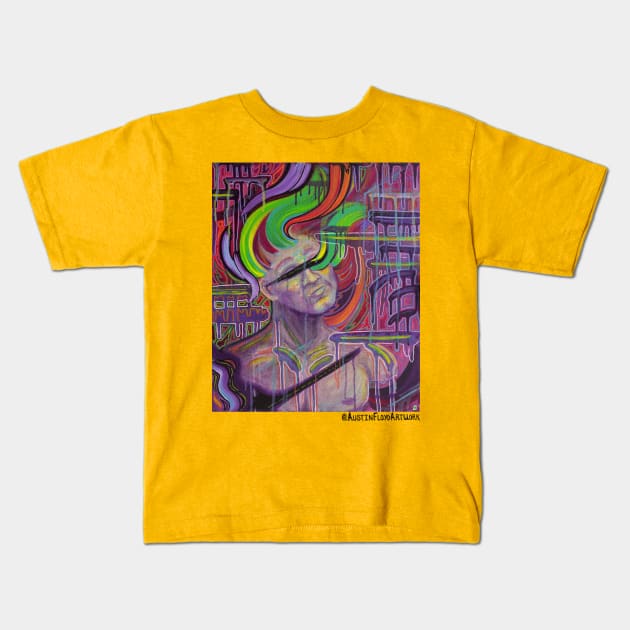 "Something in the way" Kids T-Shirt by Austin Floyd Artwork